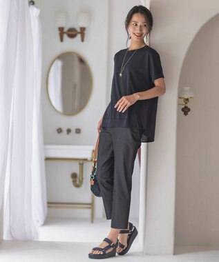 J.PRESS LADIES カーブパール ネックレス ゴールド系