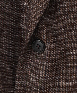 J.PRESS MEN 【WEB・一部店舗限定】フレーキーシルクリネン ジャケット ブラウン系