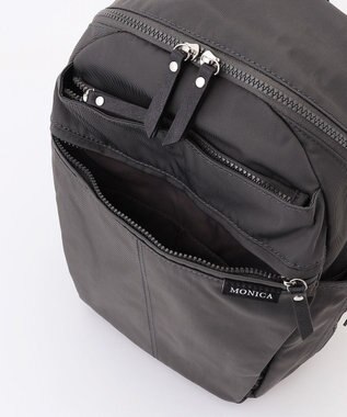 LA BAGAGERIE 【MONICA】サイドジップリュックサック ダークグレー