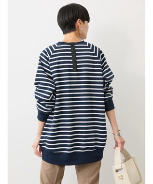 AMERICAN HOLIC バックＺＩＰロゴ刺繍ポンチチュニック Border