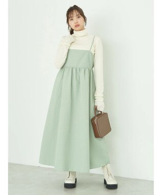 earth music&ecology バックオープンキャミワンピース Mint