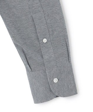 J.PRESS MEN 【Single Needle Tailoring】スムースフィールハイゲージニットシャツ / B.D. ネイビー系