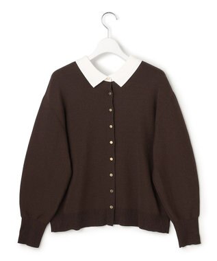 23区 【先行予約/WEB&一部店舗限定】バイカラーデザイン 2WAY ニット ダークブラウン系