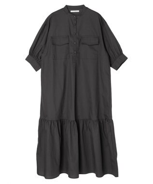 Green Parks ・ＥＬＥＮＣＡＲＥ　ＤＵＥ　バンドカラーワンピース Charcoal Gray