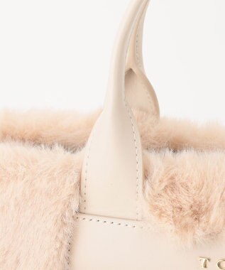 TOCCA CHOCOLA FUR BAG ファーバッグ ベージュ系