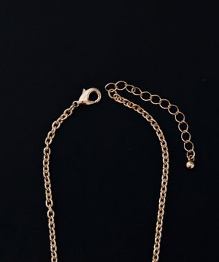 WEGO Mラインストーンダブルモチーフネックレス 柄1