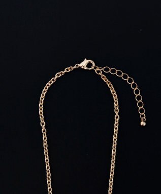 WEGO Mラインストーンダブルモチーフネックレス 柄1