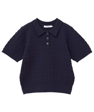 AMERICAN HOLIC アソートニットポロシャツ Navy