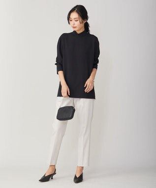 ICB 【洗える・WEB限定カラーあり】 ウールミルドサキソニー テーパードパンツ トープ系