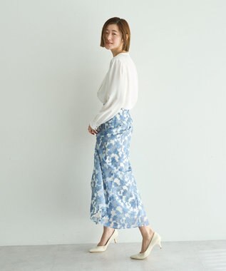 YECCA VECCA アクセサリー付きブラウス Off White