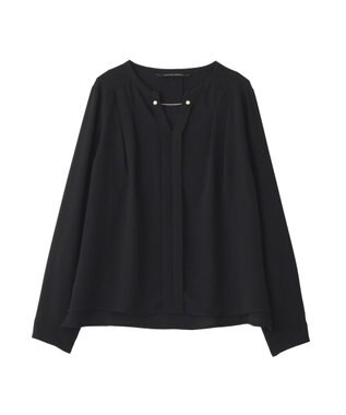 YECCA VECCA アクセサリー付きブラウス Black
