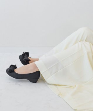 Bridget Birkin ＜3E＞【Bridget Birkin Walk】グログランリボンウォーキングパンプス ブラック雑材