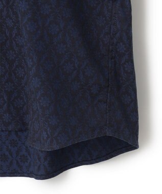 JOSEPH HOMME オーナメントジャガードストレッチ　レギュラーカラーシャツ ネイビー系
