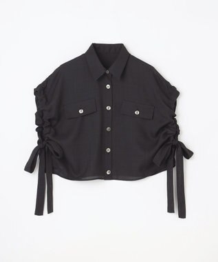 GRACE CONTINENTAL ショートポンチョシャツ ブラック