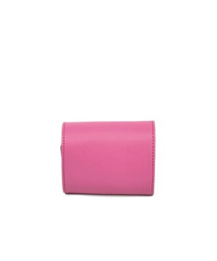 UNBILLION perche 姫路レザーかぶせミニウォレット ピンク