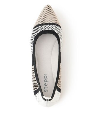 steppi 【洗える/撥水】パターンメッシュ パンプス チャコール