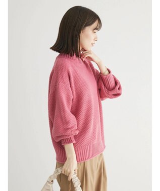 Green Parks 洗える　カノコ編みニットプルオーバー Pink