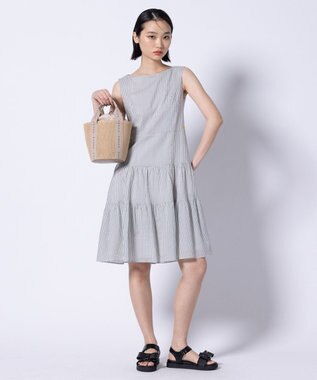 TOCCA 【00サイズあり・洗える・速乾・消臭】WAVES ティアードドレス グレー系5