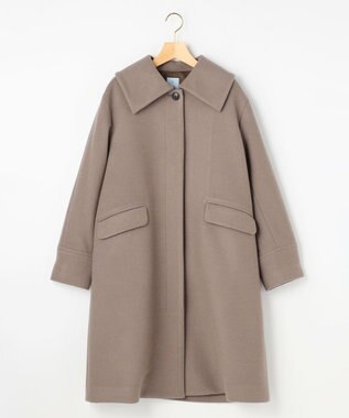 組曲 ウールモッサステンカラー コート ブラウン系