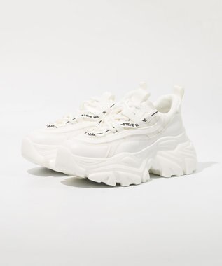 STEVE MADDEN RECOUPE-M-RS 厚底ボリュームスニーカー ホワイト