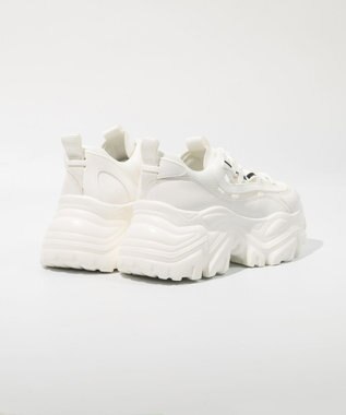 STEVE MADDEN RECOUPE-M-RS 厚底ボリュームスニーカー ホワイト