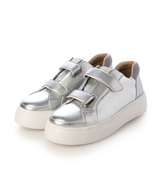 MODE ET JACOMO <MODE ET JACOMO>厚底ベルクロスニーカー シルバー