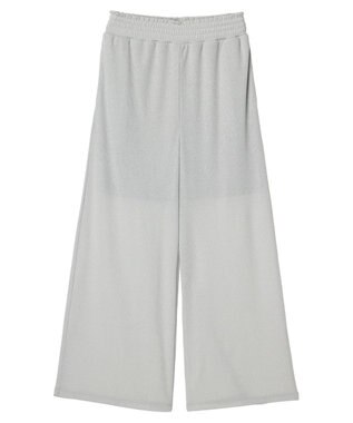 earth music&ecology ラメリブパンツ Silver