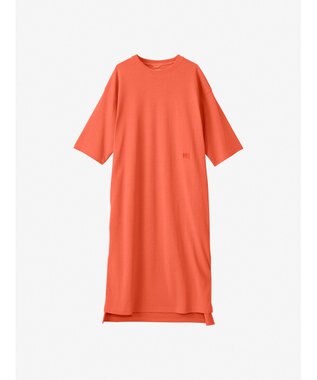 HELLY HANSEN 【抗菌防臭・速乾・UVカット】ショートスリーブワンポイントワンピース ブラッドオレンジ