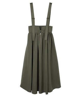 Green Parks ・Ｄｏｕｂｌｅ　Ｆｌａｇｓサスペンダーミリタリースカート Khaki