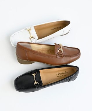 Pointer 本革ビットローファードライビングシューズ ライトブラウン