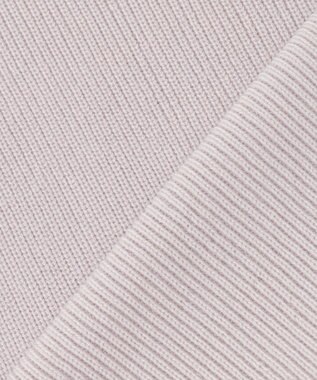 組曲 L 【WEB限定】襟付き片畔ニットプルオーバー ライトグレー系