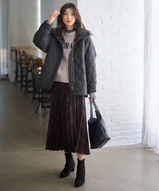 ANY 【洗濯機可】スウェットライクロゴニット オイスター