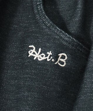 MIKI HOUSE HOT BISCUITS 【80-120cm】 おしりフリル ストレッチデニムパンツ 紺