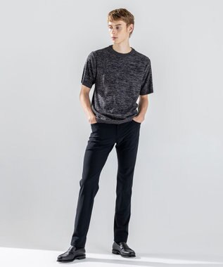 JOSEPH HOMME レクサスムリネ　クルーネック半袖ニット グレー系