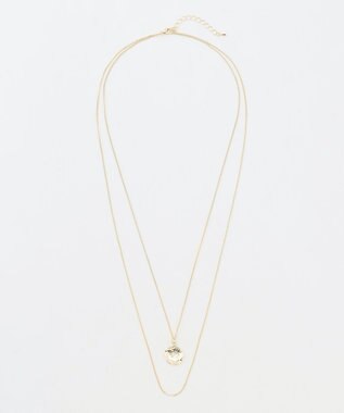 ANY ２連コインメタルネックレス ライトゴールド