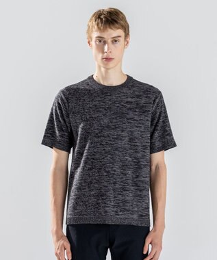 JOSEPH HOMME レクサスムリネ　クルーネック半袖ニット グレー系