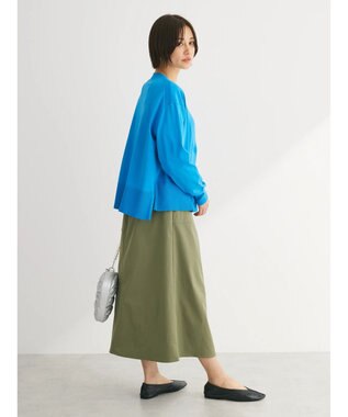 Green Parks フロントＺＩＰセミフレアスカート Black