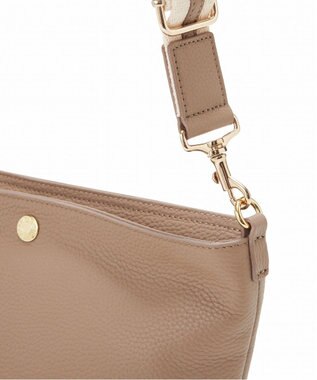 TOPKAPI 【TREASURE TOPKAPI】ソフトシュリンク テープ コンビ レザー ミニショルダーバッグ グレージュ