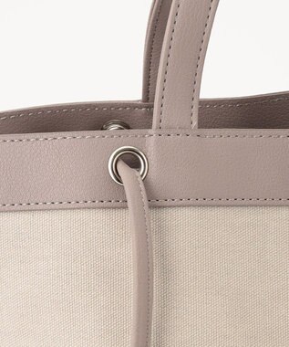 ANY 【2WAY/PC・A4サイズ収納可】メタルポイントキャンバス地リュック ベージュ系