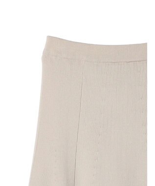 AMERICAN HOLIC リブフレアロングスカート Light Beige