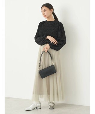 earth music&ecology マジョリカプリーツブラウス Dot