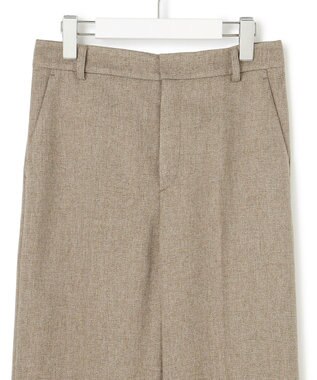 23区 【洗える/セットアップ対応】ウールライクカルゼ ワイド パンツ ブラウン系