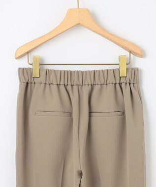 組曲 【暖かい・美シルエット・ストレッチ】バックウォーム テーパードパンツ モカブラウン系