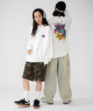 WEGO 【2025年秋冬新作/SMLXLサイズ展開/ユニセックス着用ITEM】アソートグラフィックプルオーバー 柄13