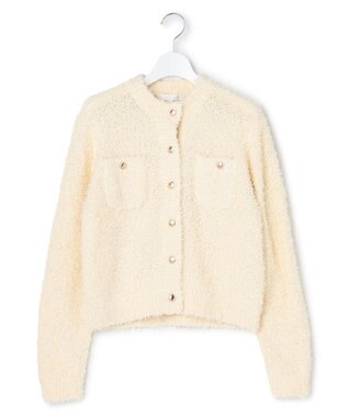 23区 【GOLD LABEL】リボンモールツイード ニットカーディガン