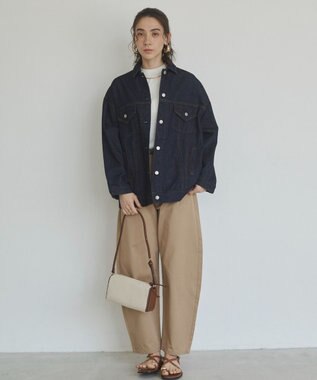 WEGO 【ANGIE VINTAGE】ビッグシルエットデニムジャケット / オーバーサイズGジャン ネイビー