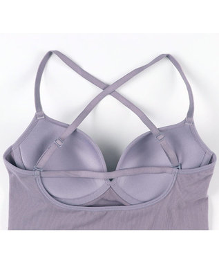 WACOAL カップ付きインナー 【GOCOCi ゴコチ】 ぴったりフィット ズレにくい 洗濯機洗い可能(ネット使用) ブラキャミソール ブラトップ レディース ノンワイヤー UGG122 /ワコール パープル