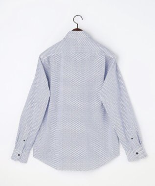 JOSEPH ABBOUD 【キングサイズ・オーガニックコットン・日本素材】ジオメトリックパターンプリントシャツ　26SSモデル ネイビー系5