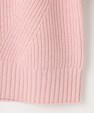 J.PRESS LADIES 【洗える】AUSSIE AIR ハイネック ミドルゲージ ニット ピンク系