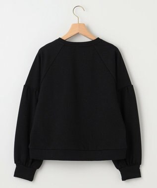 組曲 ラメパフスリーブプルオーバー ブラック系